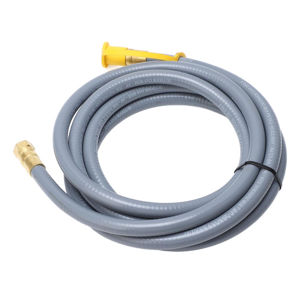 Gas Grill Hose 12FT 12 Inch Rubber RV Gas Hose Extension with Quick Connector for Travel