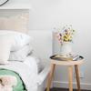 Knitted Flower Branch Yarn Hand Woven Artificial Beautiful Elegant Flower Decoration for Office Kitchen Living Room Purple