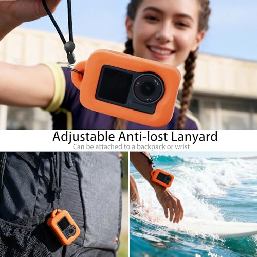 Compatible with Osmo Action 5 Pro 4 3 Camera Anti Lost Floating Case  Surf Diving Snorkeling Accessories