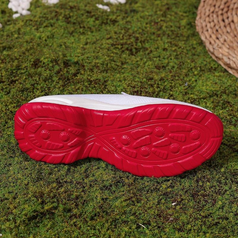 Mode Übergröße 2025 Slipper Damen Vulkanisierte Schuhe Socken Schuhe Atmungsaktives Mesh Strick Leichtgewicht Bequem Lässig Mode Sneaker