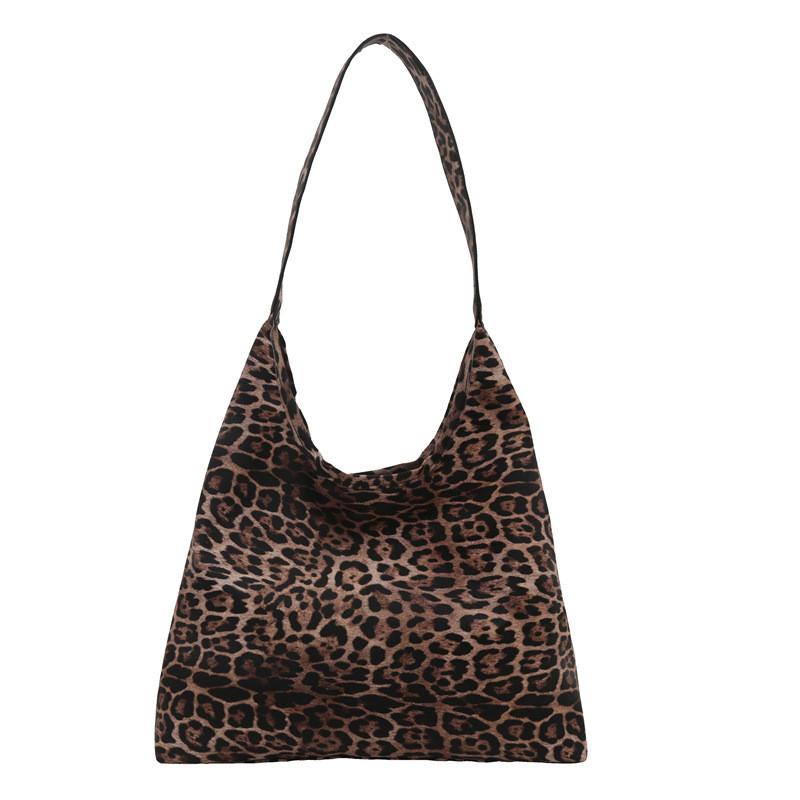 Large Leopard Contemporary Print Tote Bag For Women With Unique Shape And Spacious Design
