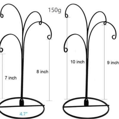 Amazons neues schwarzes Schmiedeeisen-Ornament kreatives Styling-Ornament einfache Ohrringe Halskette Aufbewahrungsregal Hersteller Großhandel