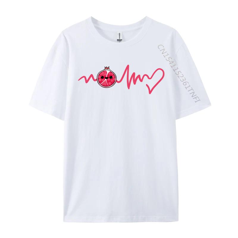 Kawaii Pomegranate Heartbeat Kawaii Cat Anime Japanese Retro 2024 Discount T Shirts Cotton Unisex Tops T Shirt Clothing Shirt S