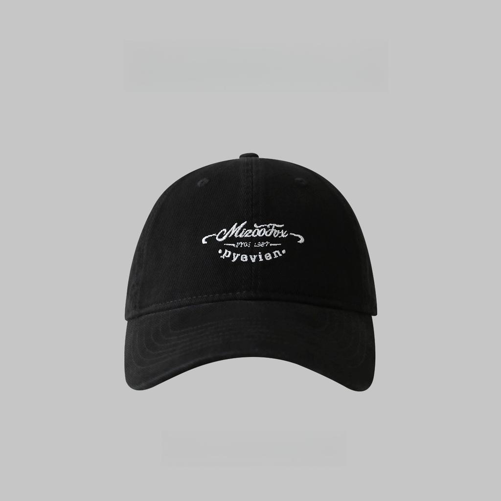 Embroidered Letter Baseball Cap for Female Birthday  Wide Brimmed  Slimming  Soft Top Hat Pure Cotton  Versatile  Baseball Cap for Male