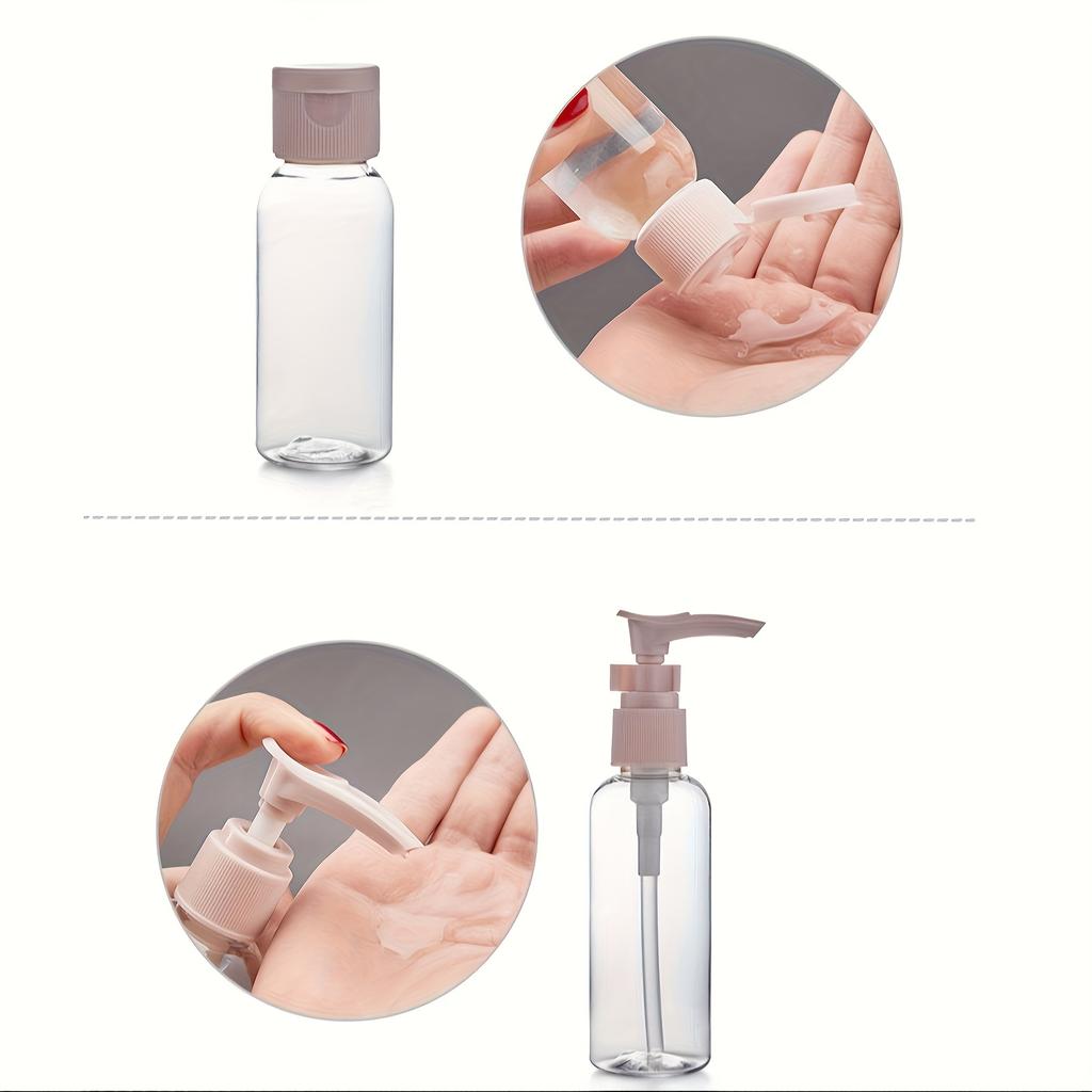 Travel Set Kit, Empty Fillable Travel Containers for Shampoo, Conditioner, Lotion, Soap, Shower Gel | Essential Items for Travel