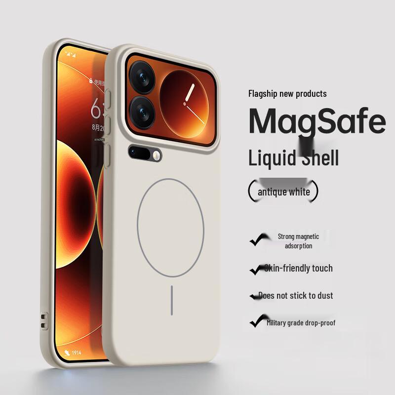 NEYAA Ultradünne magnetische Handyhülle aus flüssigem Silikon für Xiaomi/Redmi