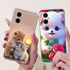 For Xiaomi Poco M4 5G Case New Luxury Painted Cover Liqiud Silicone Phone Case For Xiaomi Poco M4 Pro 4G PocoM4 Pro 5G Soft Bags