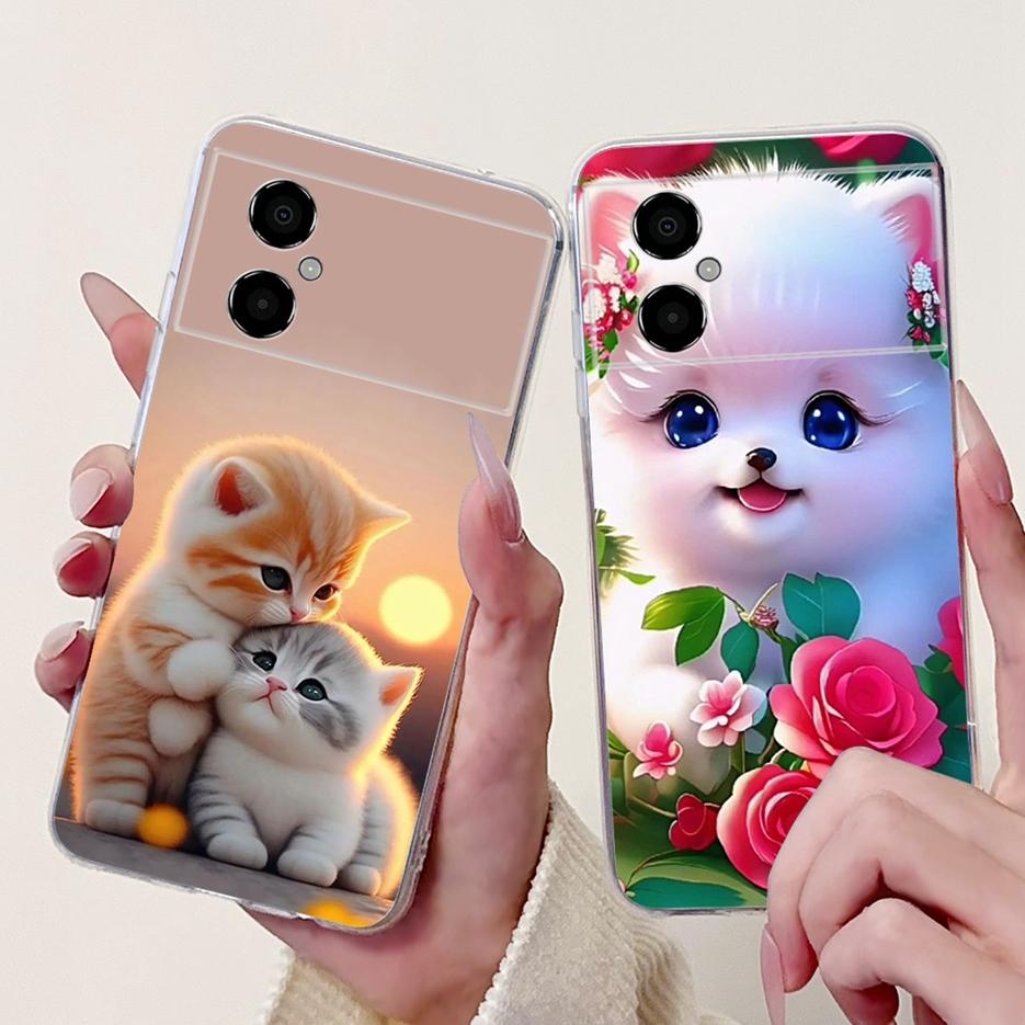 For Xiaomi Poco M4 5G Case New Luxury Painted Cover Liqiud Silicone Phone Case For Xiaomi Poco M4 Pro 4G PocoM4 Pro 5G Soft Bags