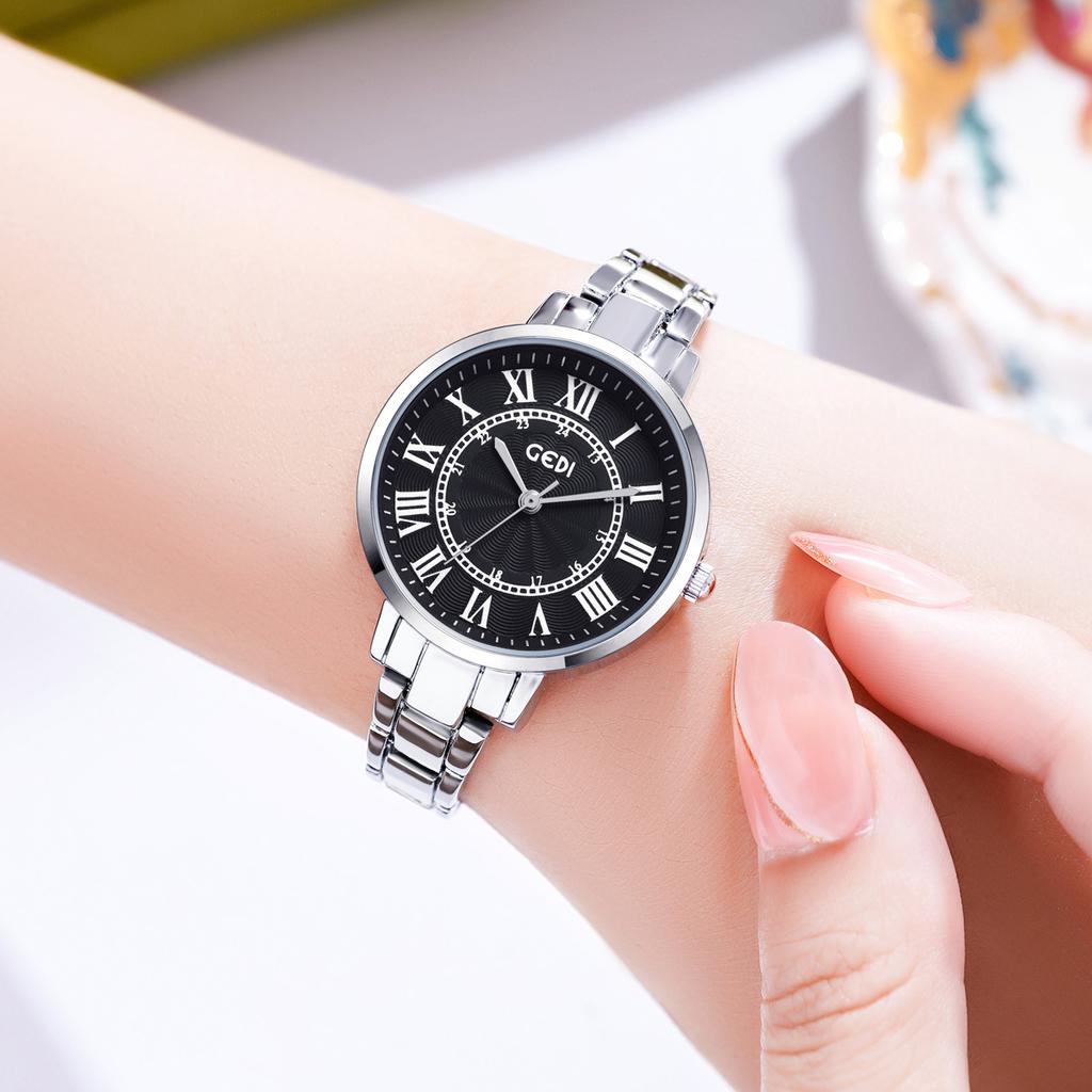 Retro Wind Quartz Watch Women'S Niche Light Luxury Waterproof Alloy Women'S Watch