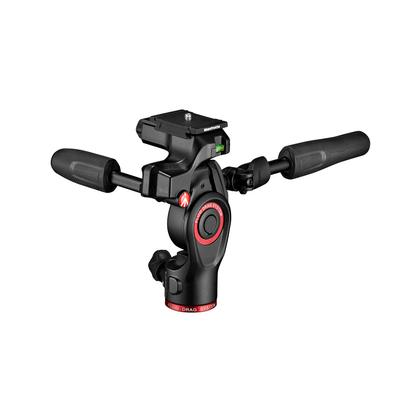Manfrotto video cestovní befree live pro video film systém fluidního drag 3cestná hlava, hlava, hlava, 3cestná hlava, skládací, malá, pro použití ve fotografiích/videozáznamech, natáčení,