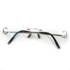 Great Glasses 2C Decor Two-Point Rimless Square Black Mens Used