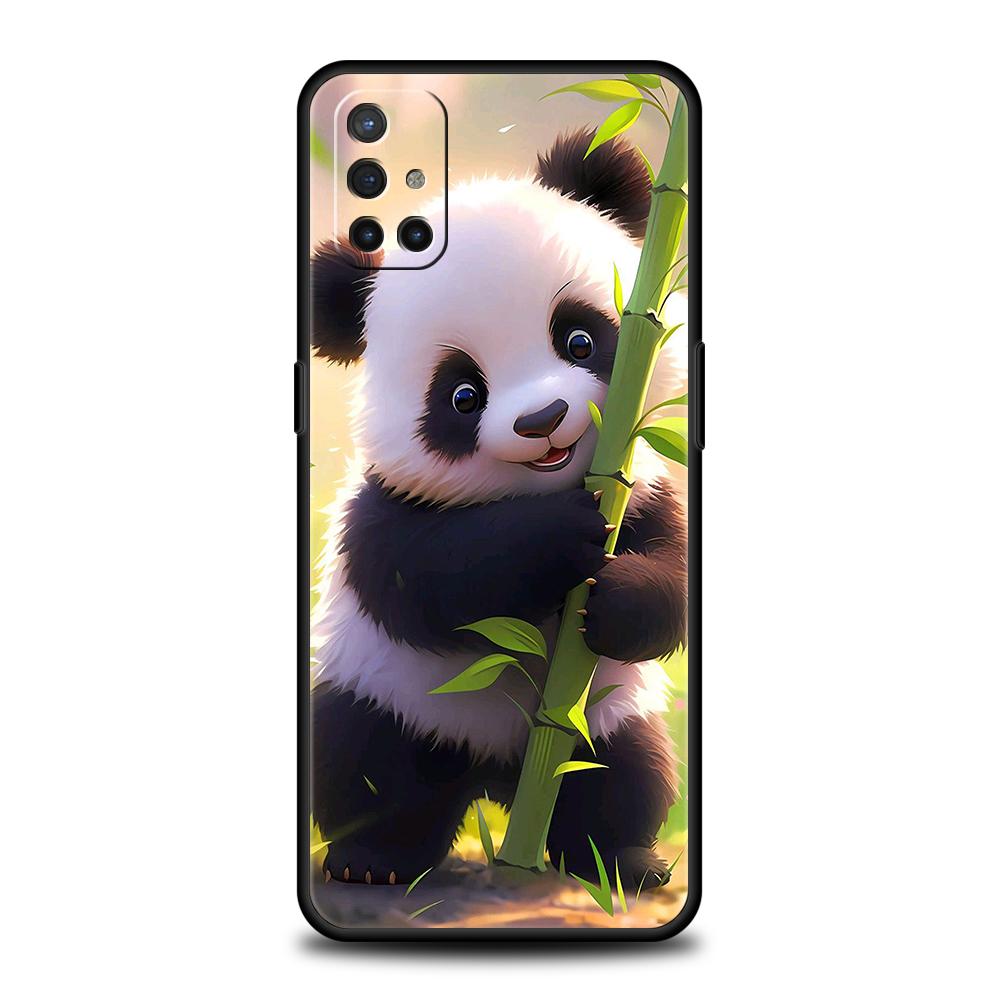 Cartoon Lovely Panda Phone Case for Oneplus 11 10T Nord N100 N10 10 7 8 9 9R 7T 8T N200 CE 2 9RT Pro 5G Silicone Cover Shell Bag