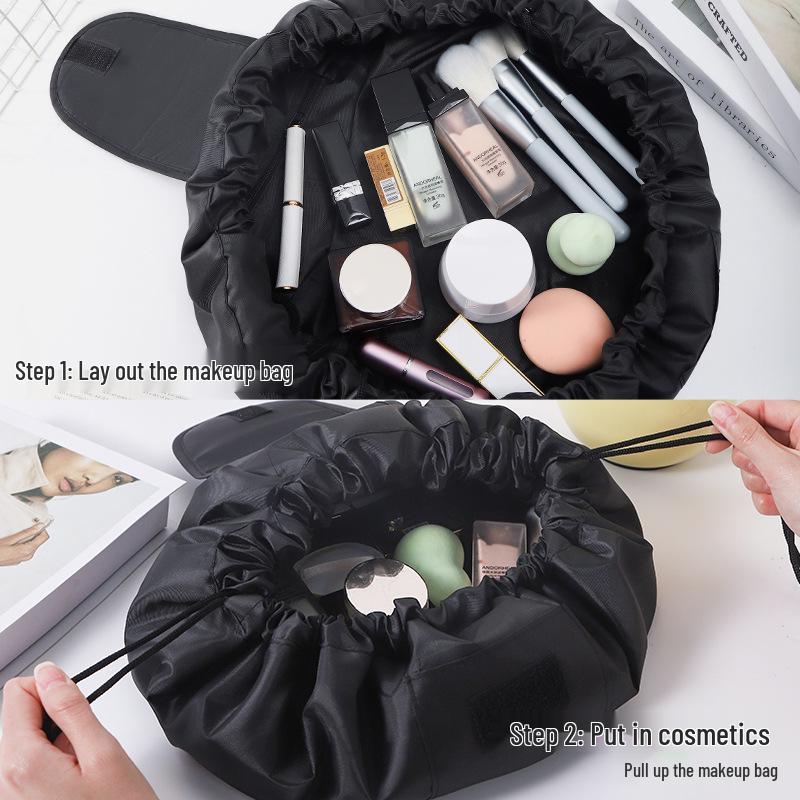 2025 Women's Large-Capacity Drawstring Makeup Bag: New Portable Cosmetics Storage for Outings
