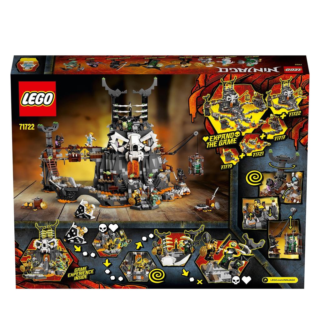 LEGO Ninjago Fortress Skull Gile Assembly Set Game 8 Mini Figures Toys for Ages 9 and Up 71722