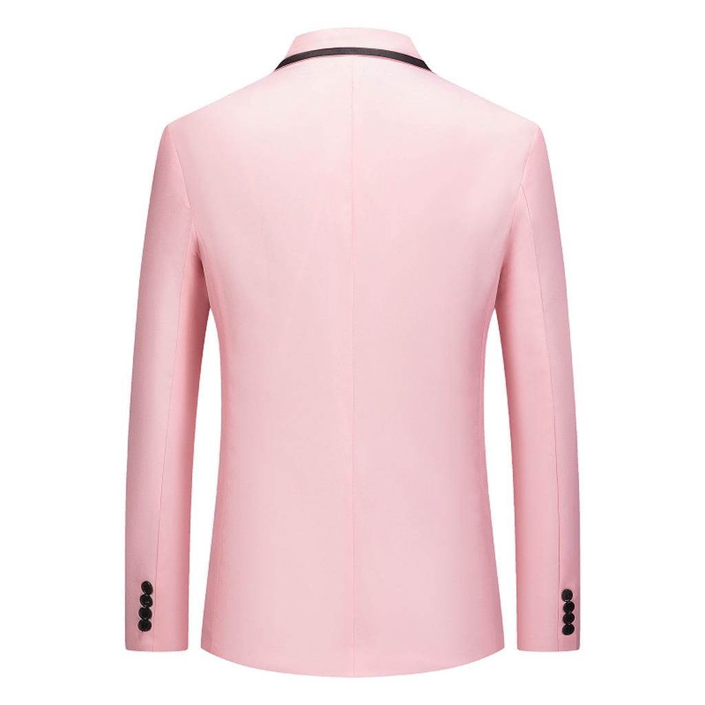 Men's Casual Business Wedding Long Sleeve Buttons Slim Fit Suit Coat Jacket