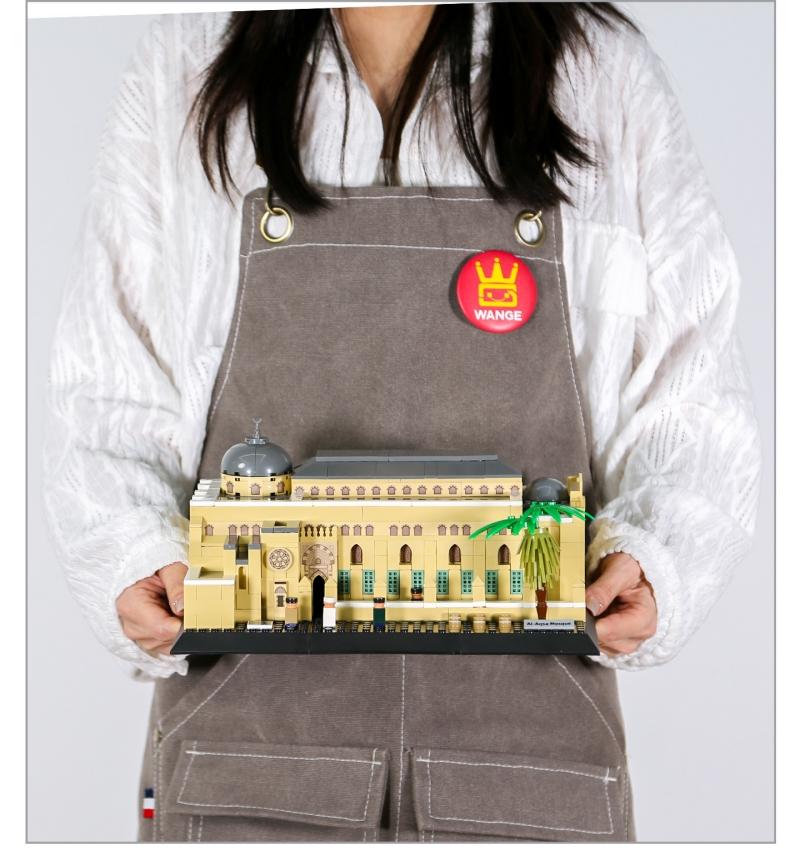 Non-Toxic 768Pcs Al-Aqsa Mosque-Jerusalem Model Building Blocks Small Particle World Famous Architecture Model Small Bricks