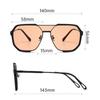 Fashion Ins Style UV400 Sunglasses for Men Women Unisex Trendy Double Bridge Oversized Sun Glasses Classic Large Plain Glasses