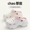 Women S Two Tone Thick Sole Clogs Summer Outdoor Non Slip Breathable Sandals