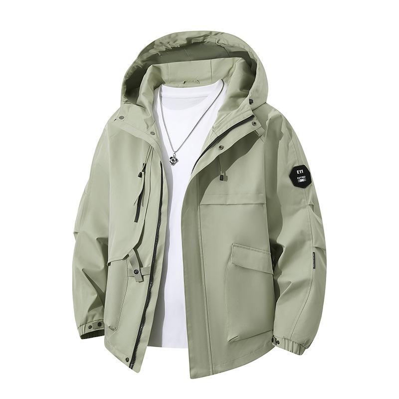 Stereometric Picture New Spring and Autumn Men's Jacket Three-dimensional Picture Workwear Outdoor Leisure Sports Hood