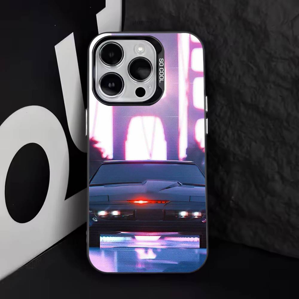 K-Knight Rider K-KITT Car Phone Case For iPhone 11,12,13,14,15,16,17,Pro,Max,Plus,E,Air,Mini IMD Matte Black