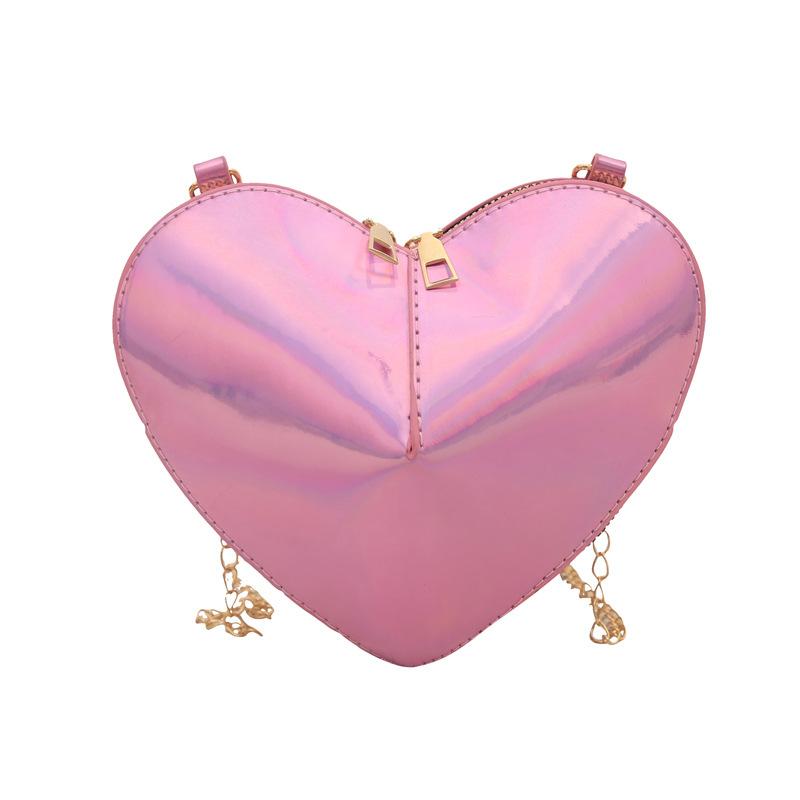 Nischen-Design Liebe Tasche 2025 Frühling und Sommer neue Damen Tasche Lackleder glänzend Umhängetasche personalisierte Mini-Umhängetasche Trend