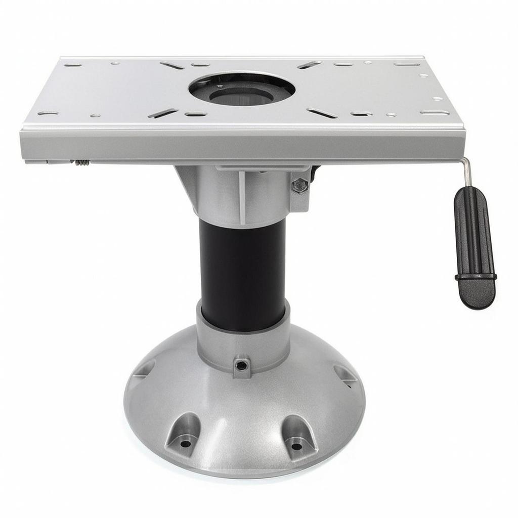 Boat Seat Base Upright with Mounting Plate Compact for Yachts, Anglers