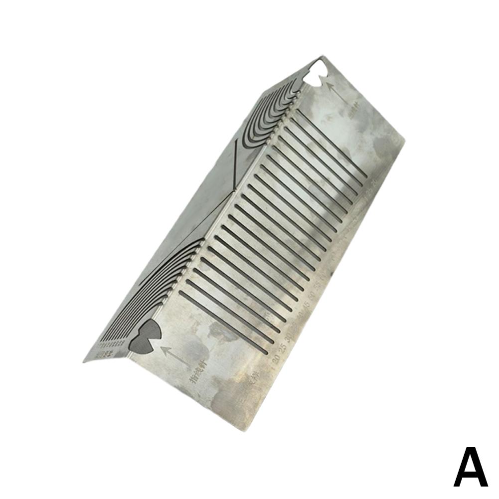 1pc Square Tube Folding Ruler Steel Multifunction Ruler Four-sided Measuring Rule Two C4A5