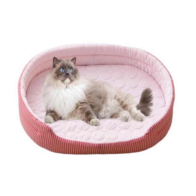 Pet Cooling Bed Summer Cats Bed Cats Dog Sleep Bed Indoor Sofa for Cats for Indoor Home & Travel Bed