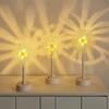 Acrylic Flower Shape LED Lamp, Decorative Cordless Table Light with Warm Light for Home, Office, Study Room, Bedside