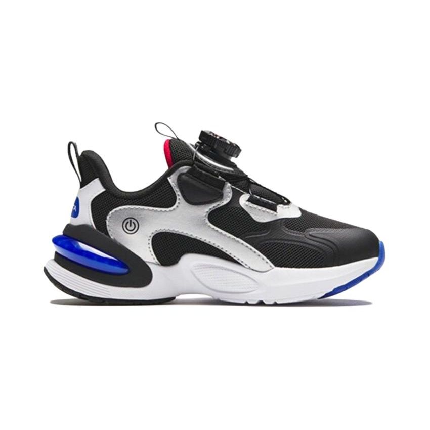 Anta Comfortable Round Toe Non-Slip Low-Top Kids Running Shoes Kids Sneakers Black 312349986-1