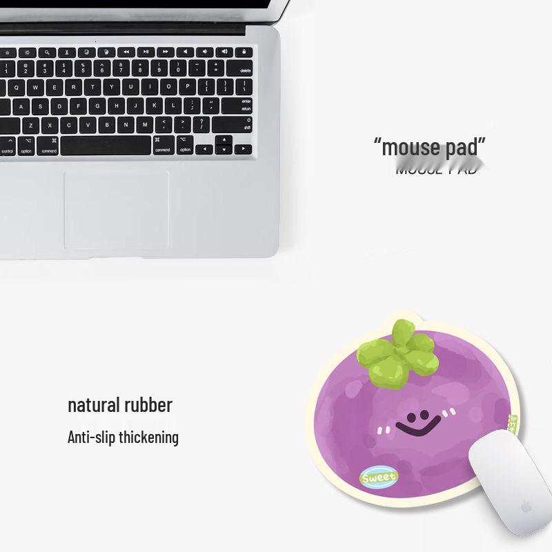 Cute Creative Red Guava Non-slip Cartoon Mouse Pad for Fun Office or Gaming Use