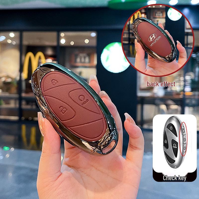 

Чехол для ключа Hyundai для Tucson, Santa Fe, Sonata, Elantra, Ioniq 5/6 и моделей N