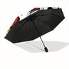 1pc Gundam Waves Automatic Open/close Umbrella, Heavy-Duty Iron Frame, Folding Portable Design, Travel, Everyday Use171