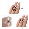 Cute Monster Rings For Women Fashion Sweet Cat Eyes Open Couple Rings Wedding Finger Accessories New Jewelry Gift