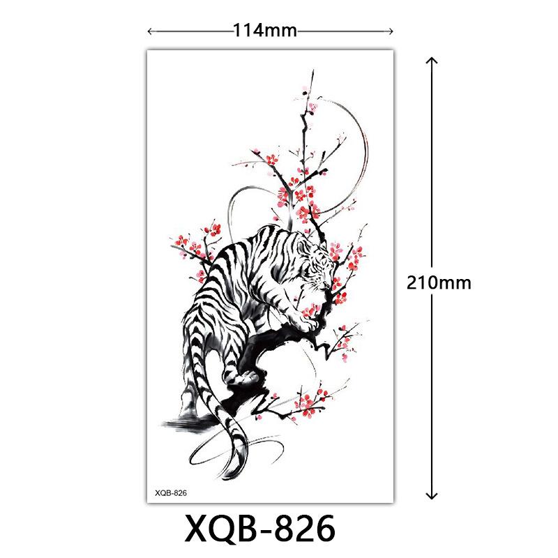 Small Full Arm Tattoo Sticker, Flower Letters, Plain Flower Tattoo Sticker Tattoo