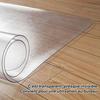 Tapis de protection de sol - Transparent - Rectangulaire - Antidérapant - Résistant à l'abrasion - Pour bureau