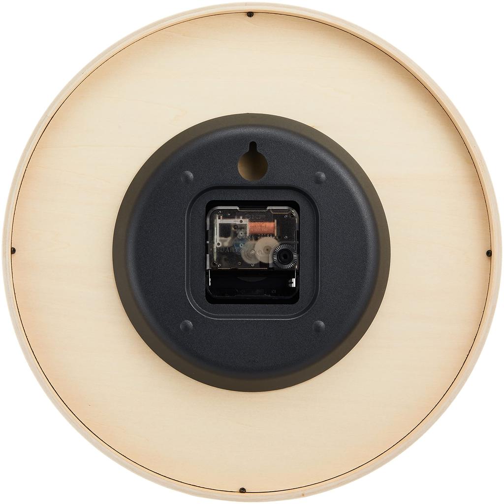 Lemnos Wall Clock Analog Thomson Paper Yellow Natural Wood THOMSON PAPER YE Lemnos Diameter Thickness NY18-15 (Saffron) 30.5cm 5.2cm