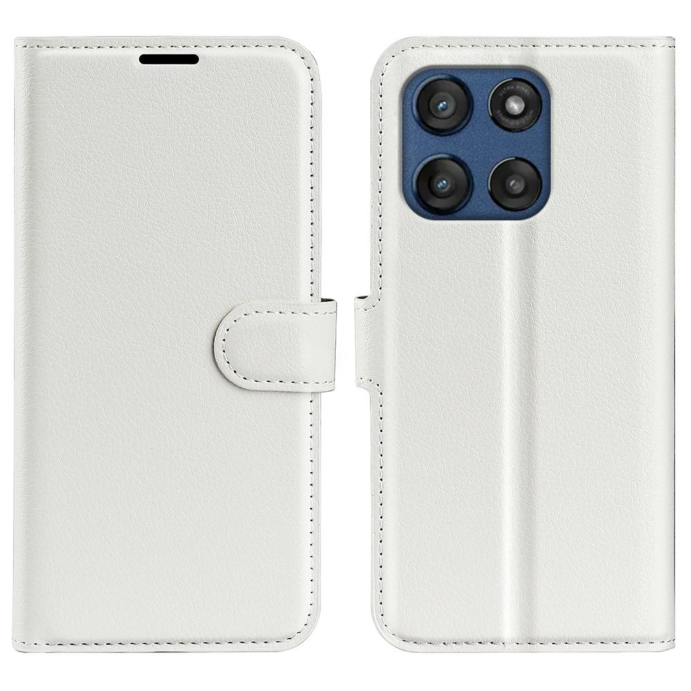 For Motorola Edge 60 Fusion 5G Case Litchi Texture Shockproof Leather Wallet Phone Cover