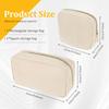 2Pcs Corduroy Travel Cosmetic Bag Portable Makeup Storage Bag Pursesarge Capacity Tampon Bag With Zipper Closure for Daily Use