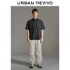 UR Men's Casual Workwear Pocket Short Sleeve Lapel Shirt