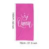 Pink Crown Queen Printed Beach Towel Microfiber Large Bath Towel - Super Absorbent, Soft, Extra Large, Weight Easy To Clean