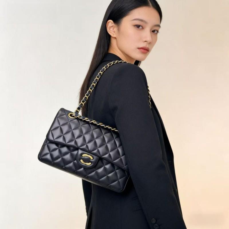 Přeshraniční   Styl CF25 Kosočtvercová řetízková kabelka Dámská móda Klasická ovčí kůže Jednoramenná přes rameno pod paží