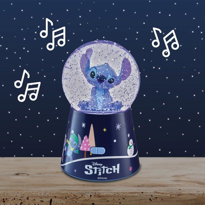 Enceinte Bluetooth - Lexibook - Disney Stitch - Boule à Neige Stitch - Bleu - Rechargeable USB-C - Design décoratif