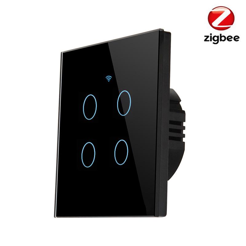 European Standard Zigbee Smart Touch Switch: Live/Neutral or Single Live Wire, App Controlled