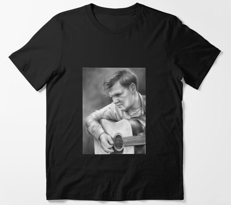 Retro Doc Watson T-Shirt Eddy Merle Red Rocking Chair Songs for Little Pickers Unisex T-Shirt