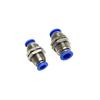 PM 4 6 8 10 12 mm Tube OD Push In Connect  Bulkhead Nickel Plated Brsss Pneumatic  Air Fitting Connector Adapter