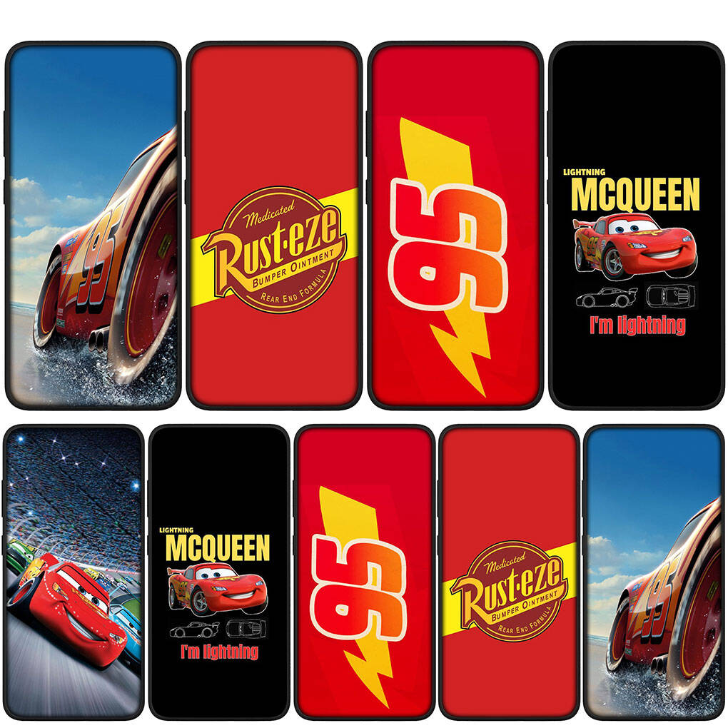 for Samsung Galaxy S25 S24 S23 S22 Ultra FE Plus A17 A37 A57 A56 A55 A06 A16 A15 A36 A26 A35 A05 A25 A54 A34 Phone Case Cars Lightning McQueen Cartoon