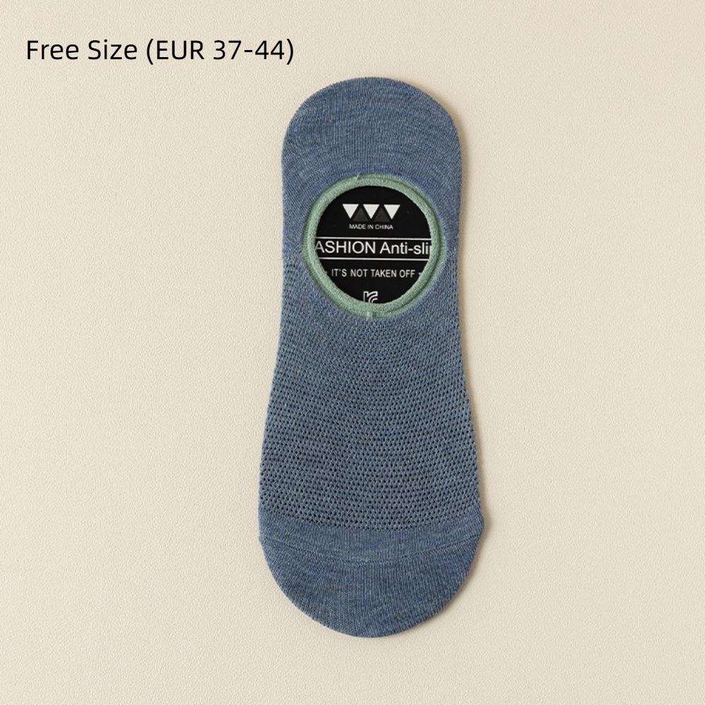 Comfortable Silicone Non-slip Men's Socks Anti Odor Thin Low Cut Socks Breathable Mesh No-show Sock Men