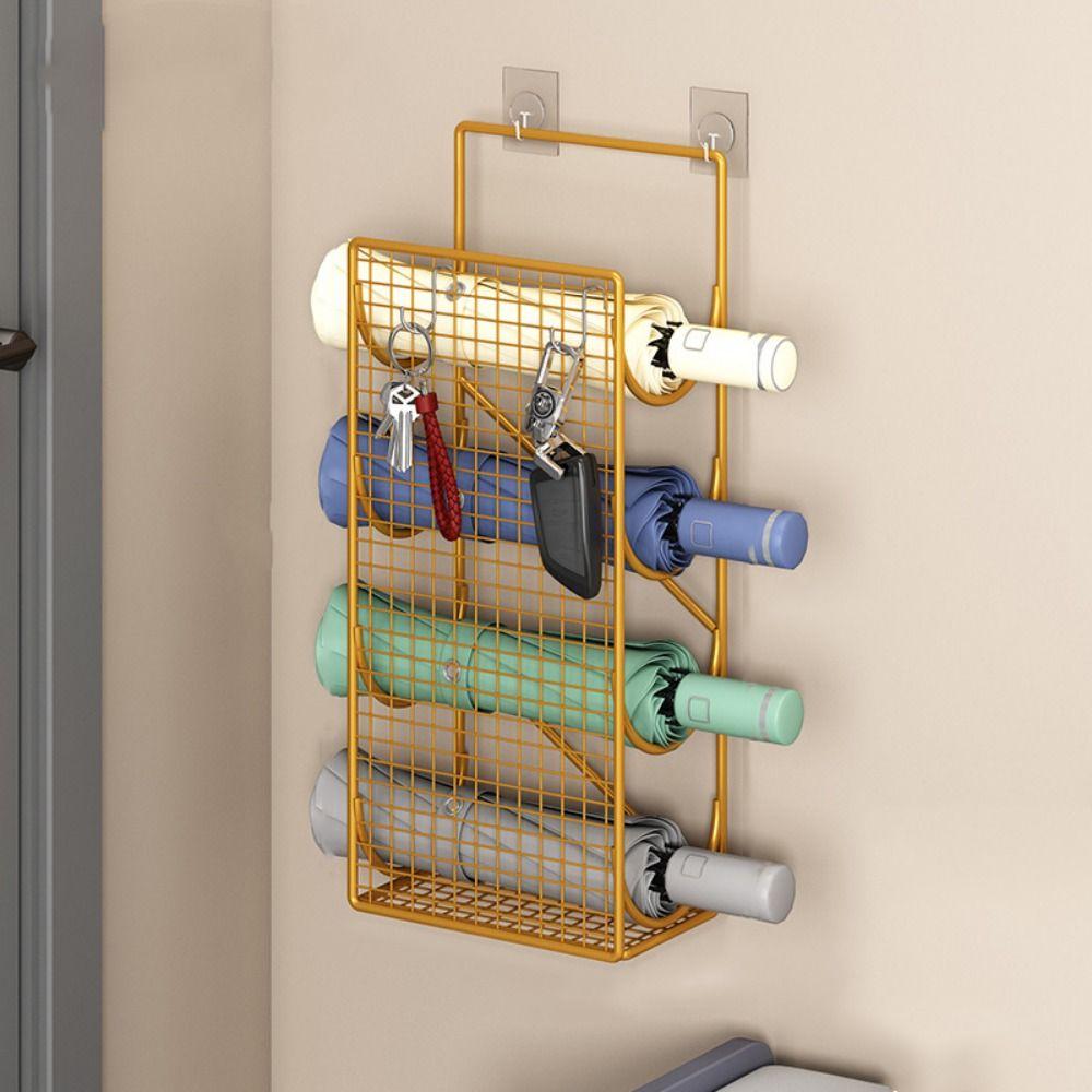 Punch-free Umbrella Storage Rack Simple Umbrella Organizer Wall Hanging Umbrella Holder Home
