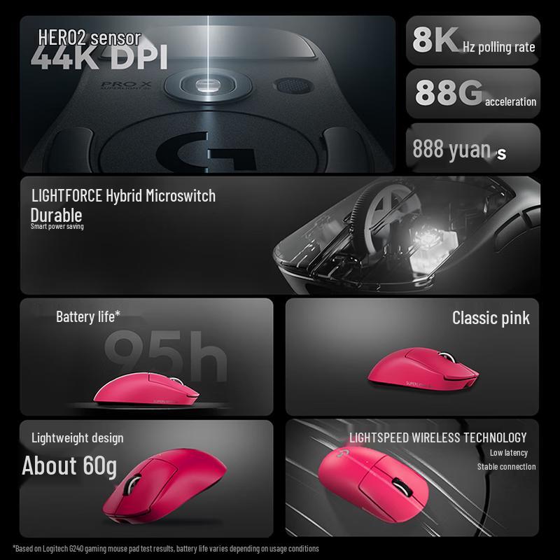 Logitech G PRO X SUPERLIGHT 2 Wireless Gaming Mouse